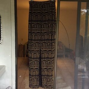 Slit front Urban Outfitters printed maxi skirt